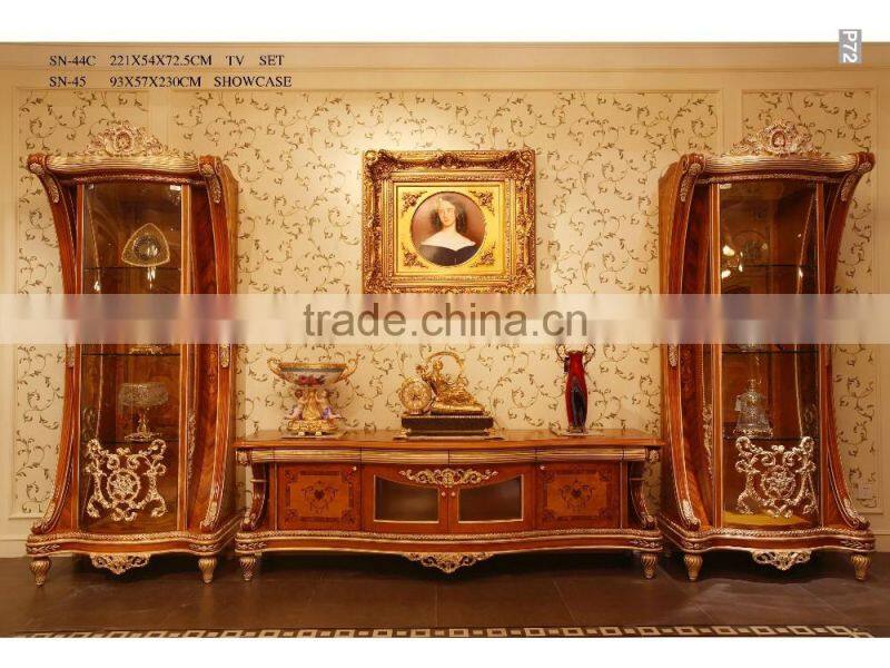 Luxury Retro Elegant Pink Velvet Living Room Sofa Set/ Classic Hand Wood Carved Fabric Sofa/ European Living Room Furniture