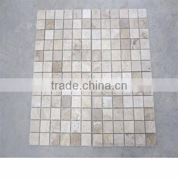 Newstar White Oak Subway Tile Honed Beveled Wooden Marble Mosaic
