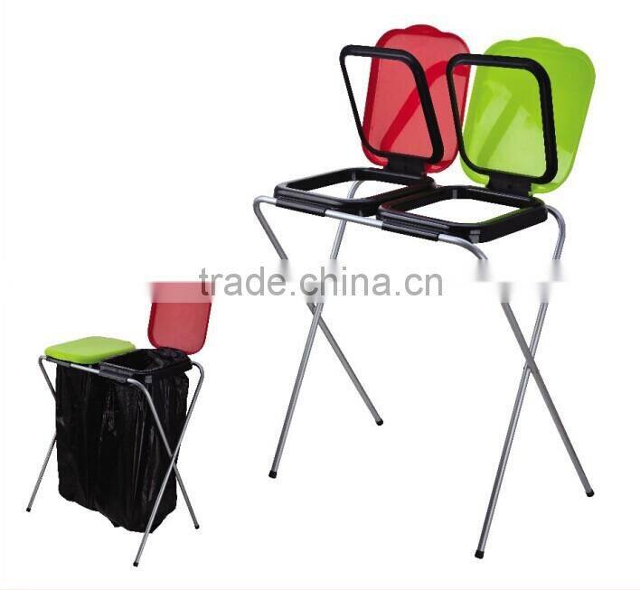 Vivinature Convenient double Garbage Bag Holders for Trash Bag Rack Rubbish Bin Portable Plastic Car Trash Bag Frame Holder