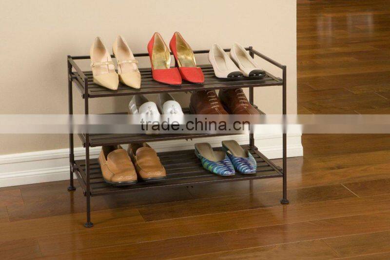 vivinature over door shoe rack, metal storage shoe rack for 16 paris