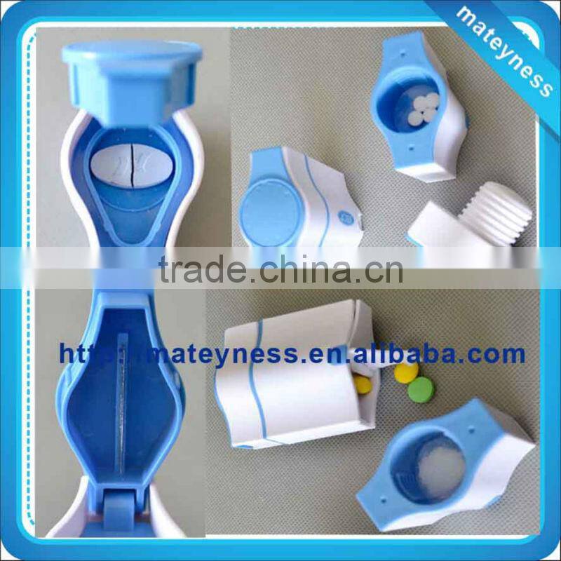 Plastic crusher and cutter pill box