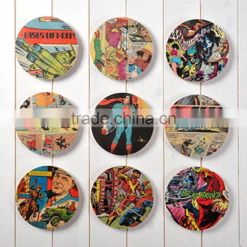 High Quality Wooden Digital Printing Water Proof Pattern Coaster Customerize Design Printing Products