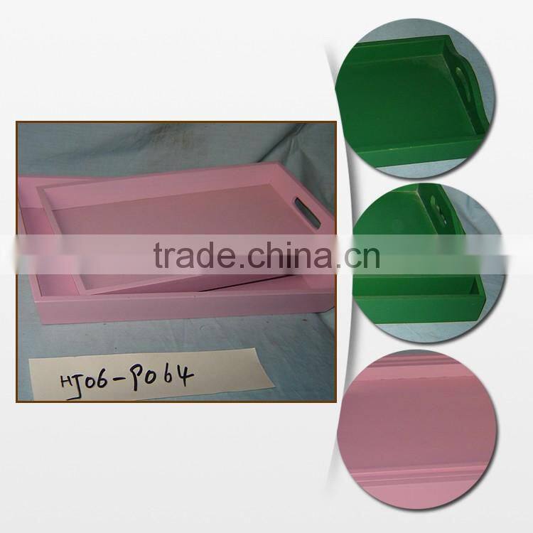 Natural Slate Dinner Plates With Wooden Tray