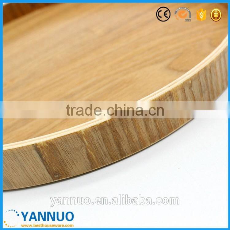 Natural Wooden tea Dish, pizza Fruit Tray, small and Big wood Plate