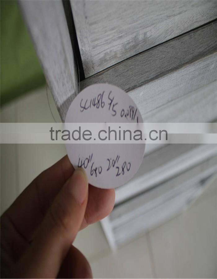 Unfinished reclaimed primitive wood carving furniture for 5 hole