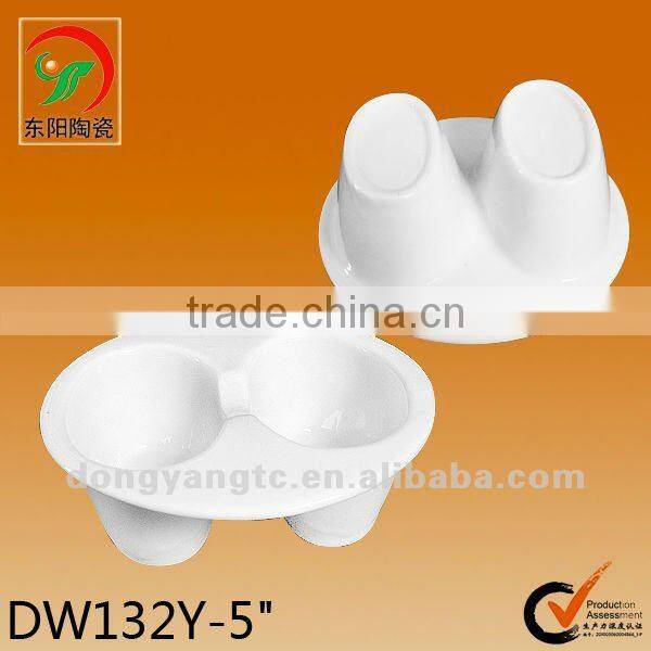 Factory direct wholesale 5 Inch custom logo ceramic snack bowl