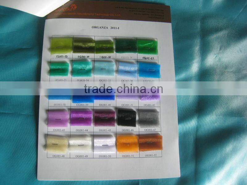 good quality and beautiful color organza roll for decoration packaging