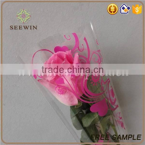 clear bopp film flower packaging flower sleeve