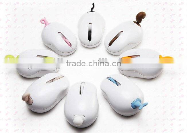 Supply fashion lovely Dog shape wireless mouse