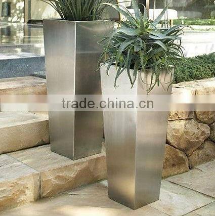 FO-9010 Stainless Steel Flower Pot for Garden Decor