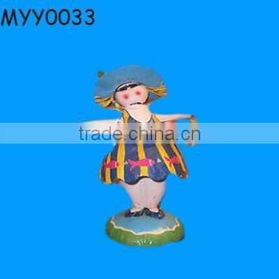 bulldog resin bobbling statue