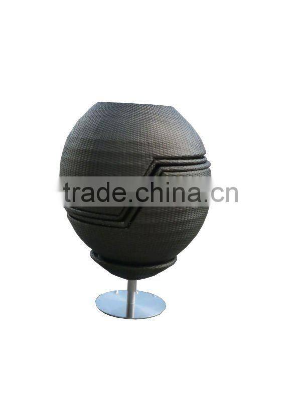 Waterproof PE rattan stackable garden coffee set