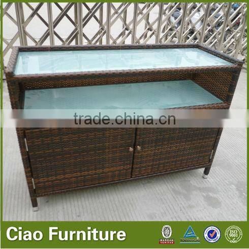 Luncheonette furniture rattan kitchen cupboard