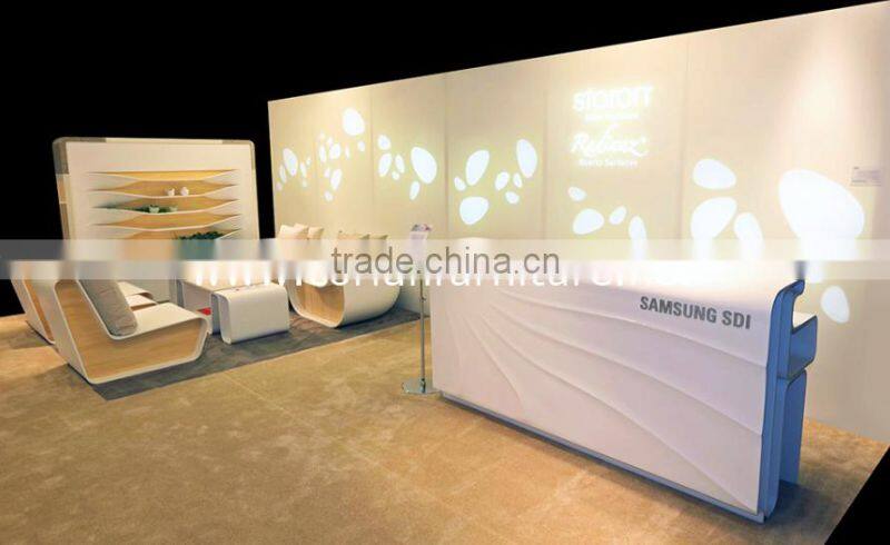 Stools and bench for public place Museum indoor