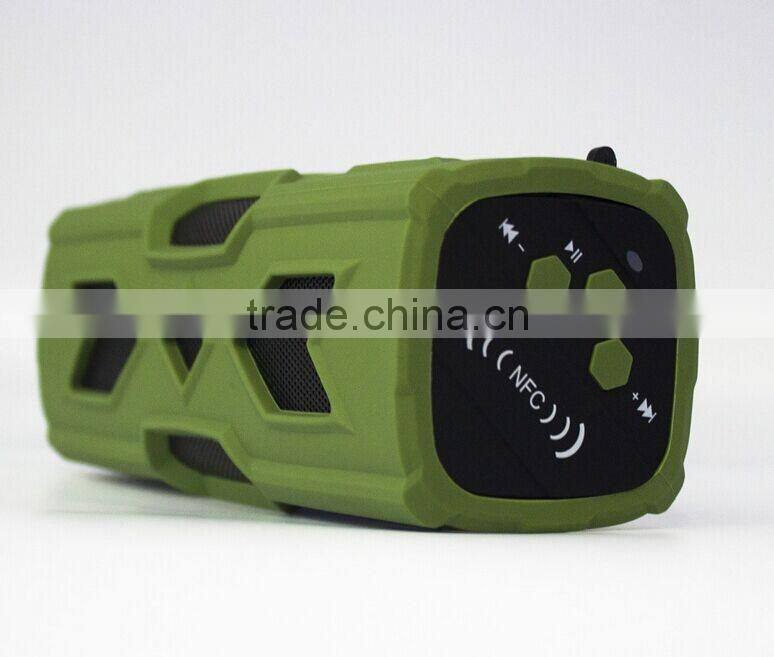 2017 trending products portable dustproof NFC waterproof bluetooth V4.0 speaker