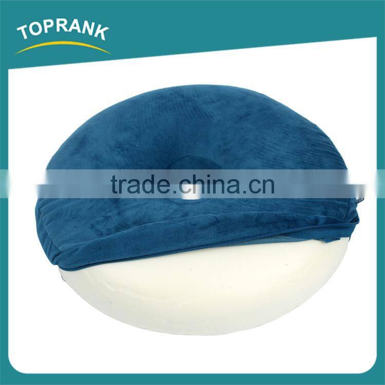 Hot selling office chair soft comfort slow rebound memory foam round seat cushion with holes