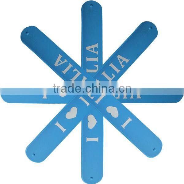 high quality silicone customized slap bracelet