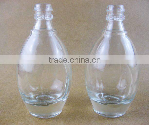 small glass wine bottle / glassware