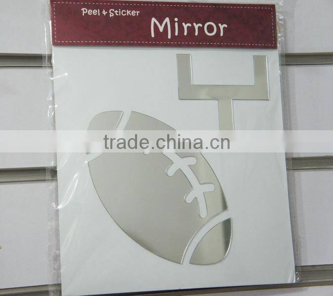 Rugby Mirror Decoration Removable Wall Tile Stickers