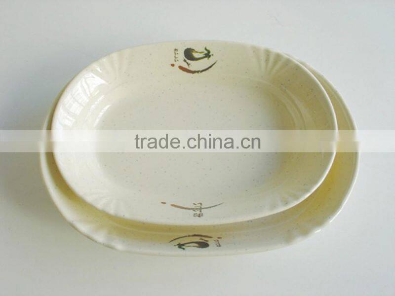 high quality of 100% melamine tray for food with SGS certificate