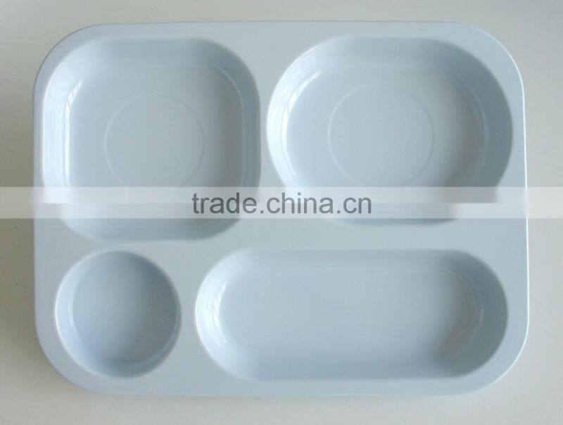 high quality of 100% melamine tray for food with SGS certificate