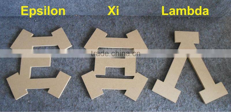 customized natural wood MDF alphabet letters