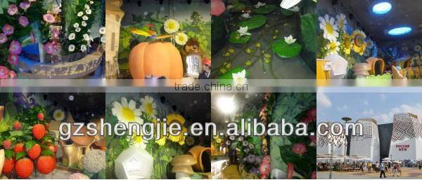 China guangzhou manufacturer wholesale decorative fake huge FRP artificial pumpkin fruits for decoration