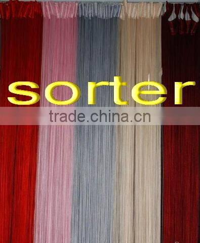 modern style red colour polyester string curtain