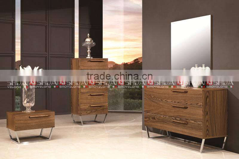 Affordable Best price modern bedroom furniture, king size leather bed