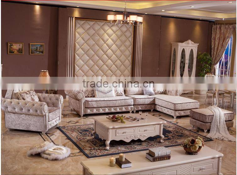 M501Amercian style sofa fabric velour fabric living room sofas/sectional fabric sofa