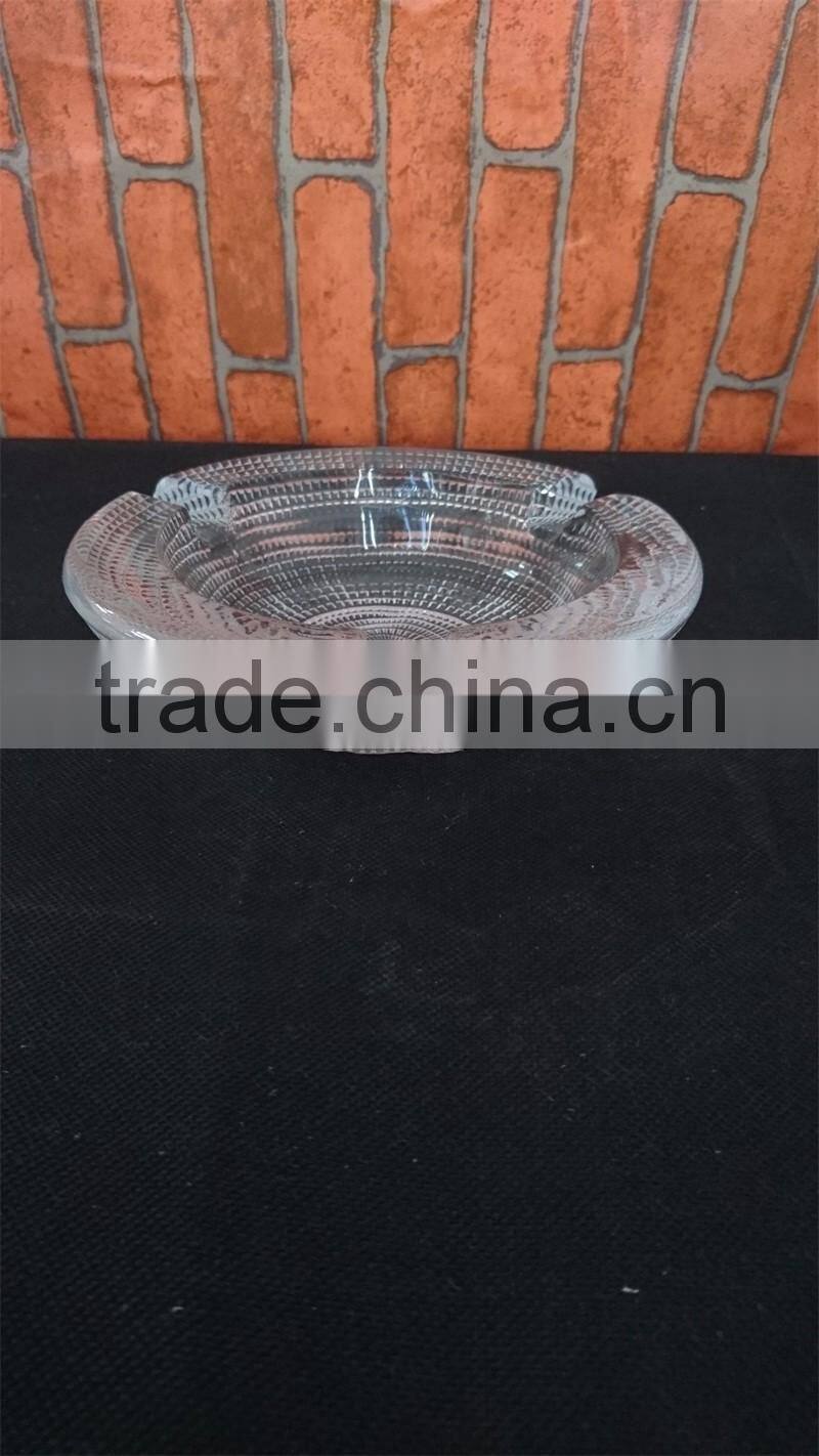 Thick Wall Fabric Glass Ashtray Outdoor Designer Ashtray