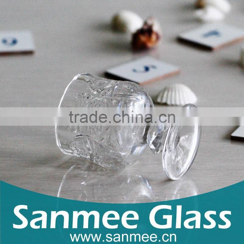Elegant Embossed Mini Cheap Vodka/Wine Glass Goblet