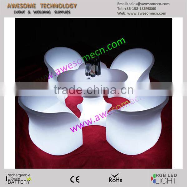 elegant luxury outdoor led garden table for corperate events