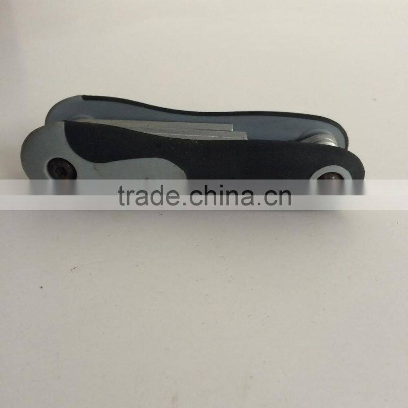 factory directly galvanization folding type 8PC allen wrench hex key hand tool set