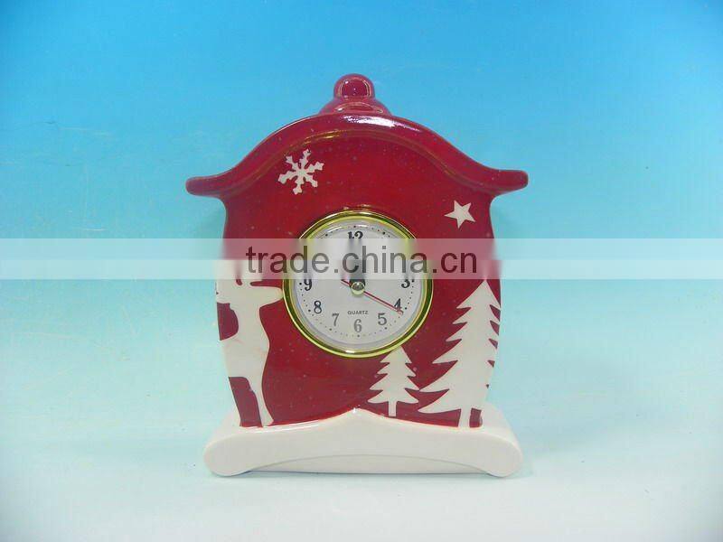 Christmas Digital electric Ceramic Table Clock