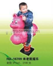 (HA-16709) WHOLESALE EXCELLENT QUALITY OUTDOOR SPRING RIDE /KIDS PLASTIC FAMOUS HORSE RIDERS