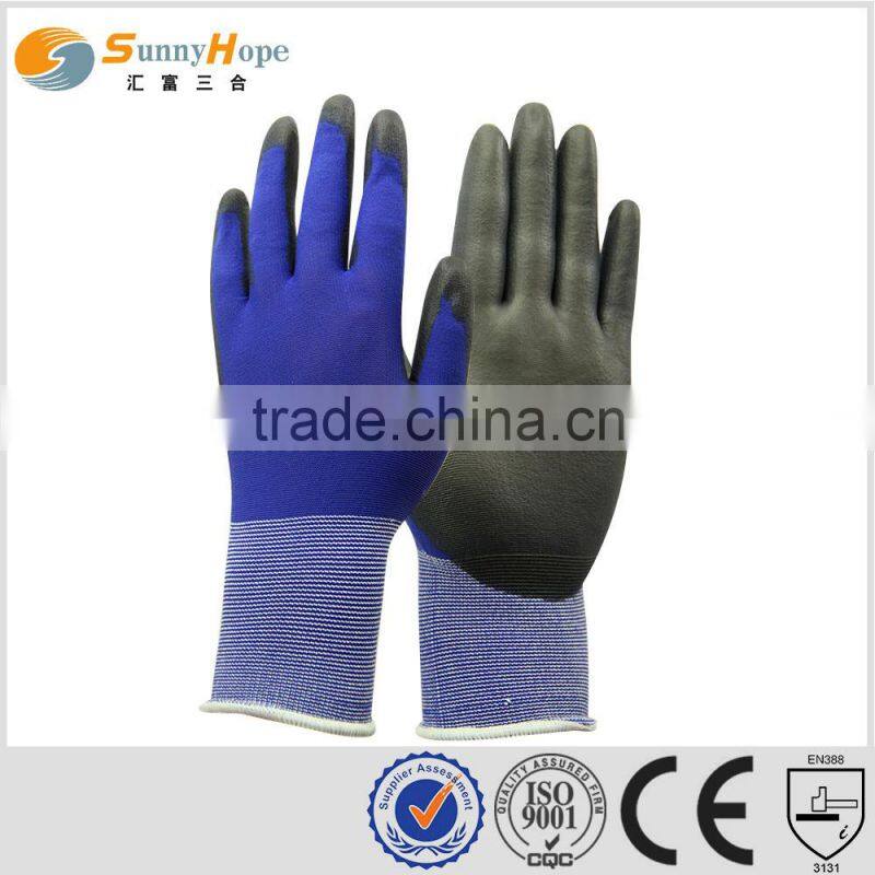 sunnyhope High Density Nylon pu dipped palm gloves