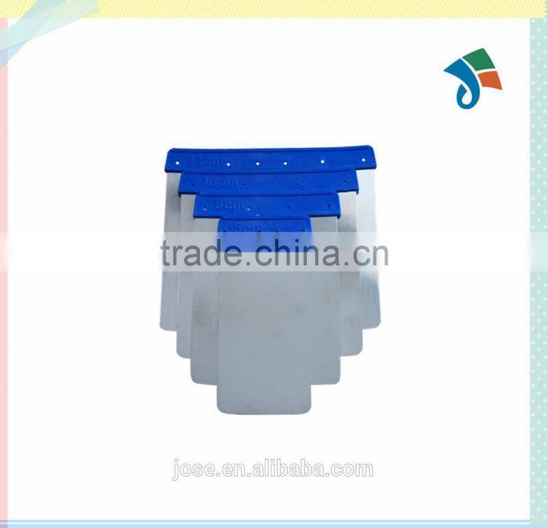 Stainless steel blade with round edge plastic handle 4pcs/set scraper putty knife