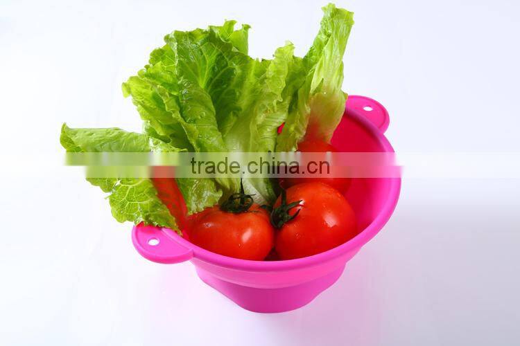 Microwave Safe Silicone Bowls Multifunction Collapsible kitchen Bowl