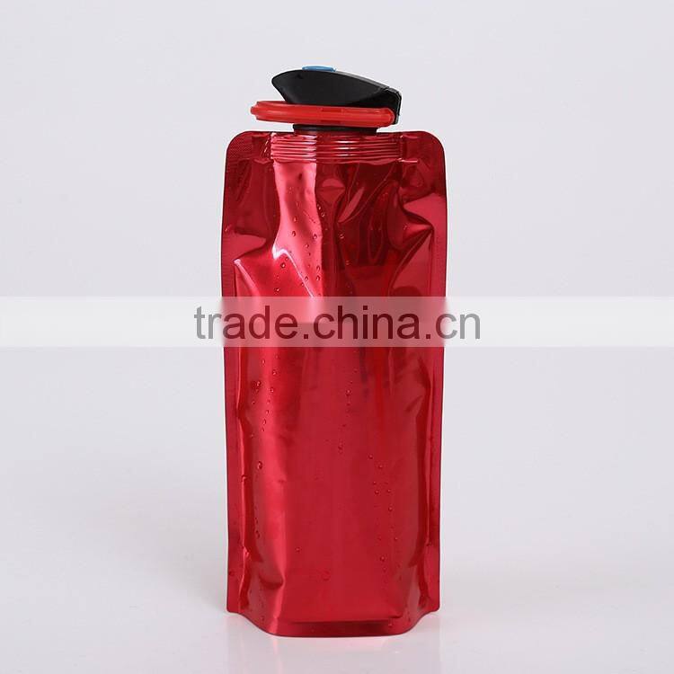 New Duck Mouth Portable Folding Aluminum Foil Bag Of Water Kettle Creative Outdoor Folding Water Bottle