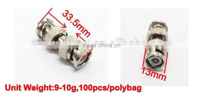 bnc male twist on connectors for cctv