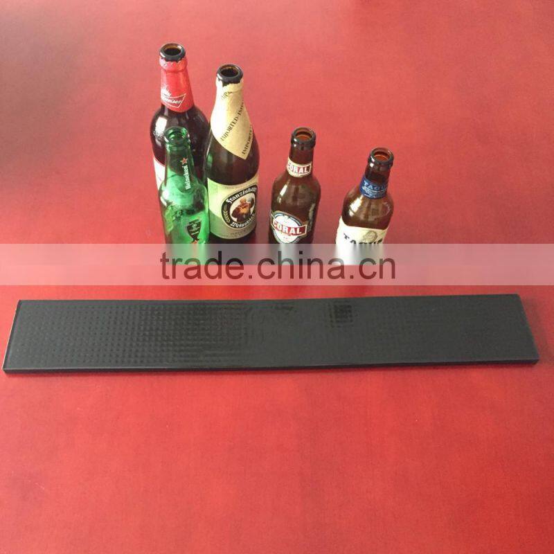 custom personalized rubber pvc bar mat