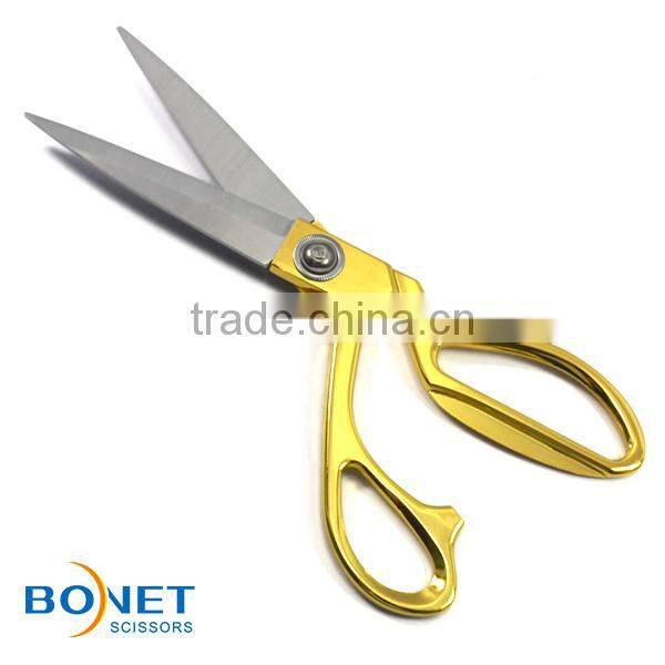 S13002G/B/C/S 9-1/2" 4 colors superior quality ice tempered stainless steel blade zinc-alloy handle tailor fabric scissors