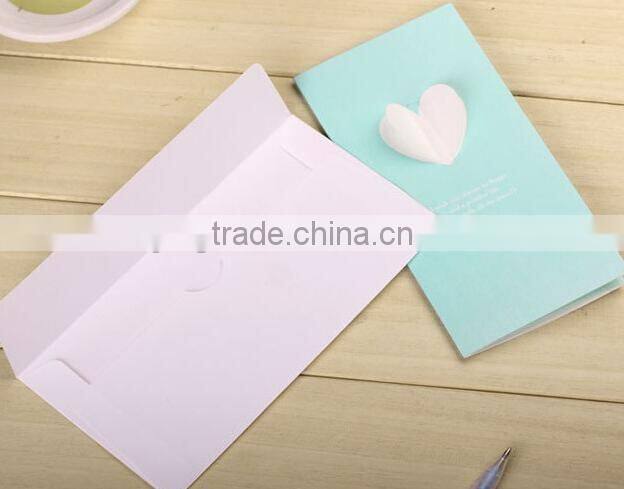 4 Colors High Quality Paper Material Happy Birthday Card,Wedding Card, Handmede Greeting Cards
