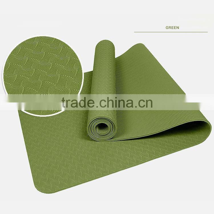Wholesale ECO Custom Label anti-slip TPE Yoga Mat For Fitness