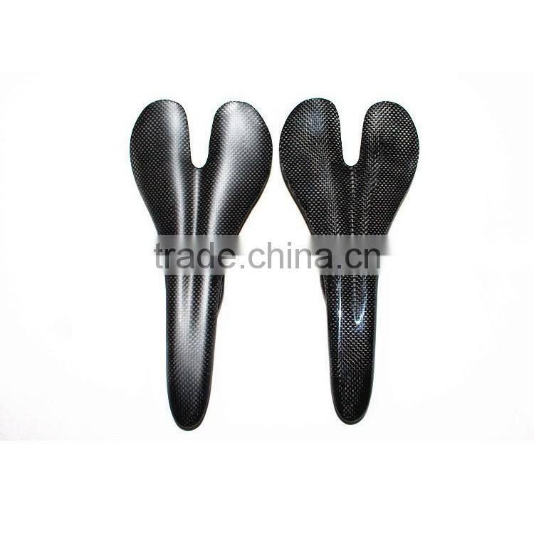 2016 high quality 3k UD full carbon fiber T700C bicycle saddle for sale