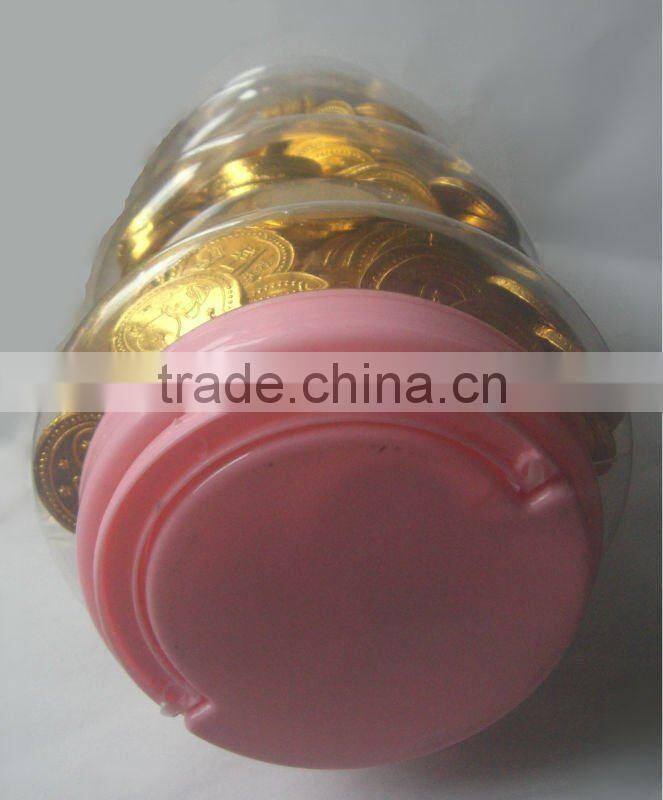 Round Gold Coin Bubble Gum