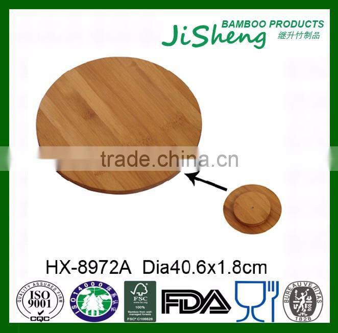 Home Safe Healthy Bamboo Rotating Dining Table Plate