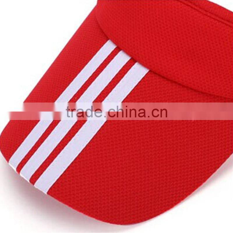 wholesale cheap sun visor hat/cap/high quality kids colorful running wide brim visor hats