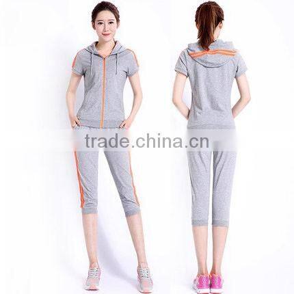 Woman tracksuit sportwear, OEM women tracksuit and sport suits set